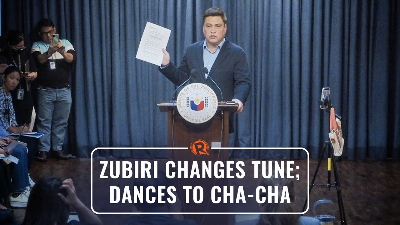 [WATCH] Zubiri changes tune, dances to Cha-Cha