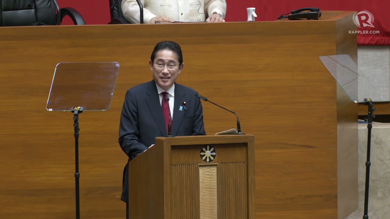 WATCH: Japanese PM Fumio Kishida addresses Philippine Congress