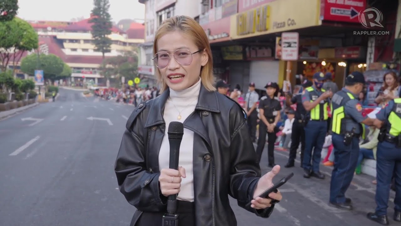 WATCH: Baguio tourists eagerly await Panagbenga 2024 street dance parade